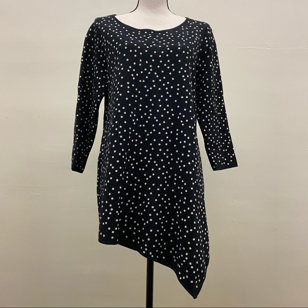 Chelsea & Theodore Asymmetrical Polka Dot Tunic